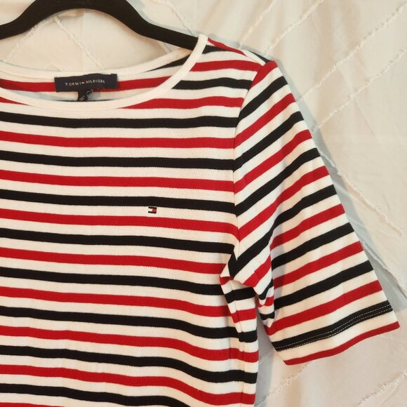 Tommy Hilfiger M white striped tee - Picture 1 of 10